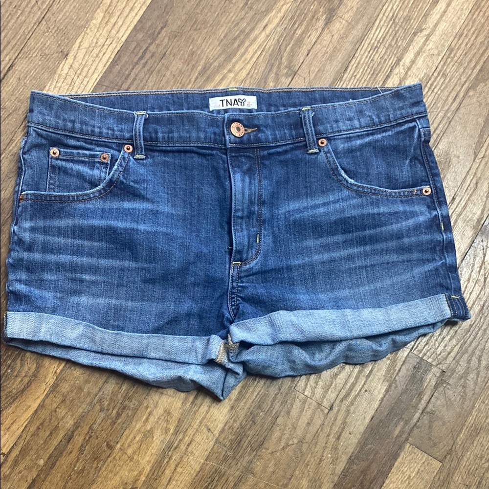 TNA Dark Blue Jean Shorts